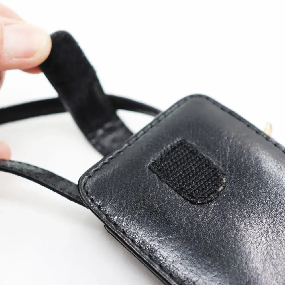 Vtg Brighton Phone Case Wristlet Cell Mobile Black Croc Leather 4.5X2.5X1.5